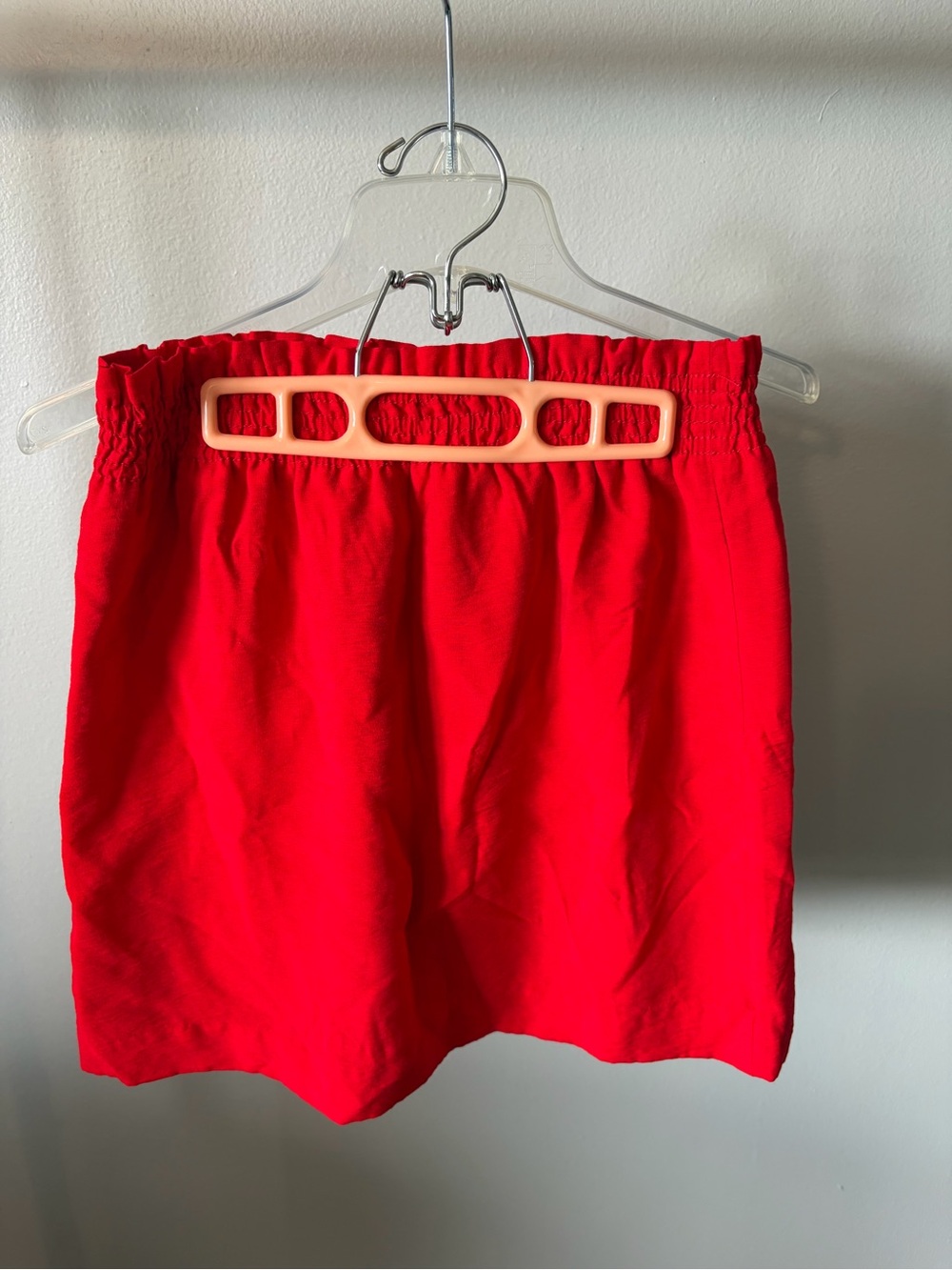 J. Crew Bright Red Elastic Waist Maxi Skirt